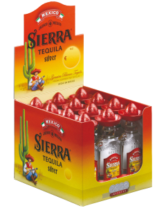 NEU - SIERRA TEQUILA Blanco '38% vol' (12 x 50ml)